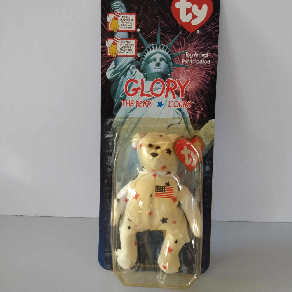 Ty Glory the Bear - White Plush Toy